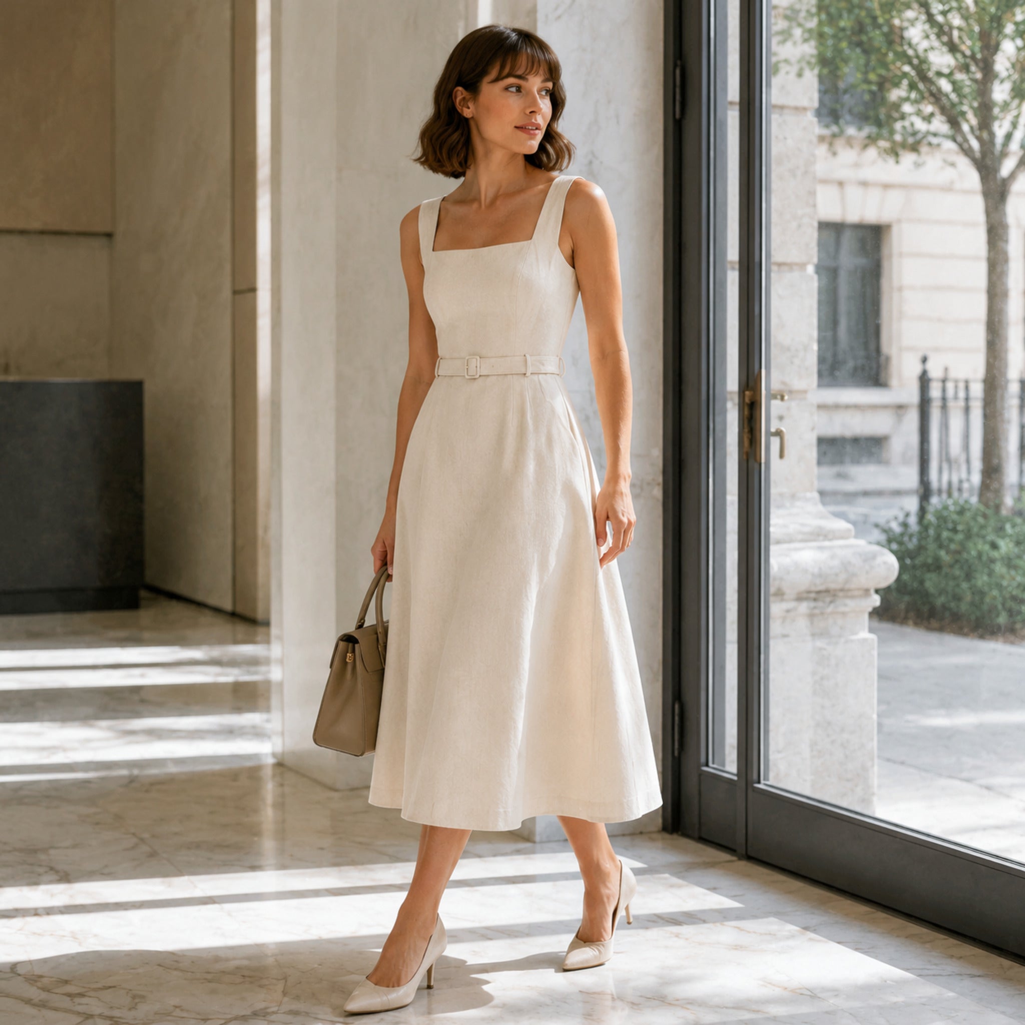 Robe Rivoli – Robe midi structurée pour femme