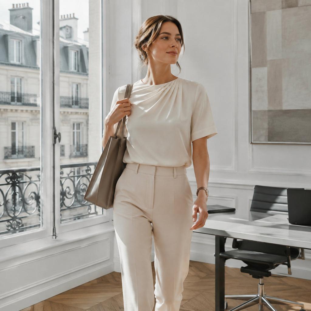 Blouse Bastille – Blouse fluide col raffiné
