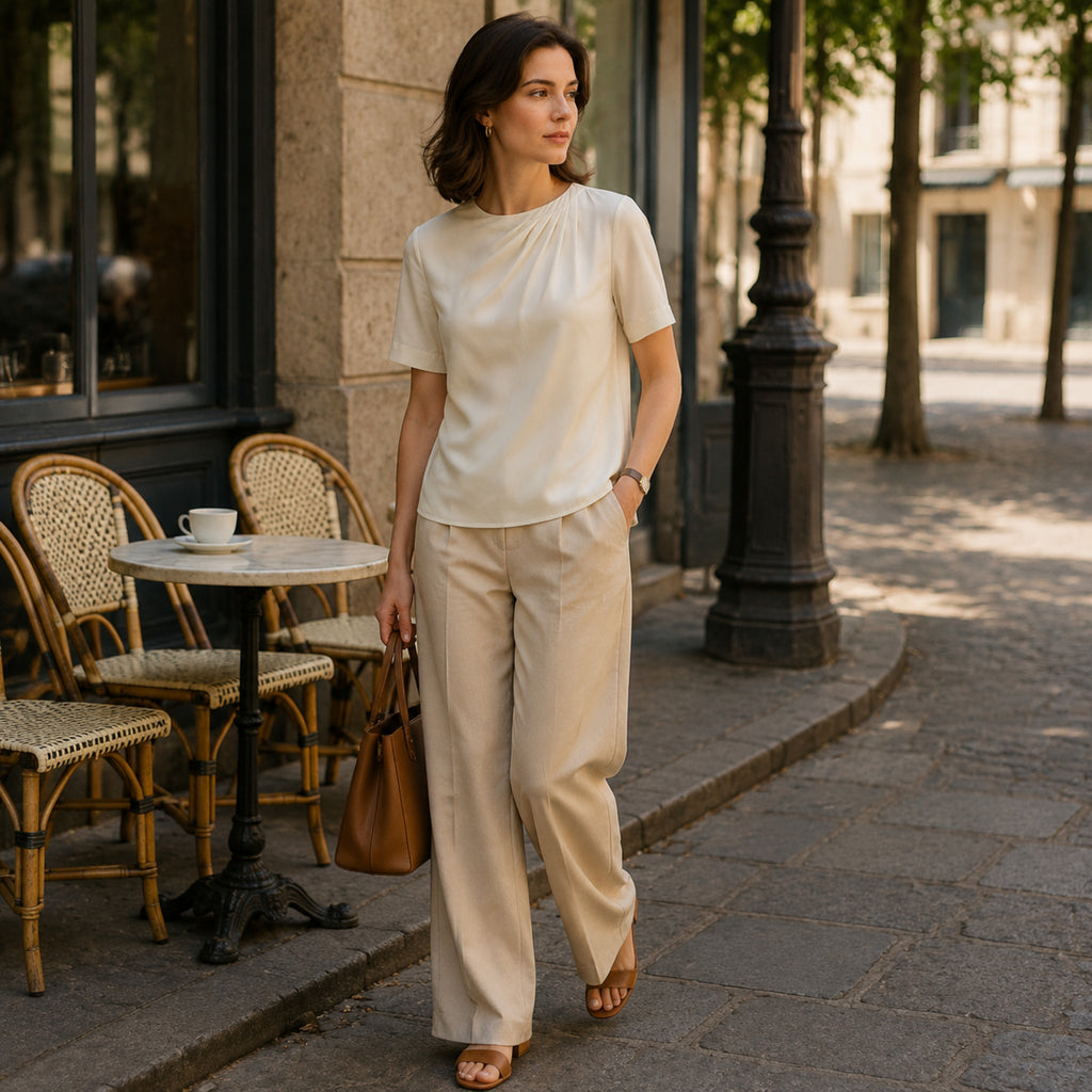 Blouse Bastille – Blouse fluide col raffiné